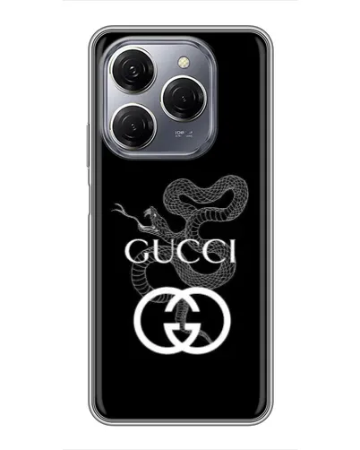 Чехол для TECNO Spark 20 Pro с картинкой «Gucci — серебряная змея» Чехол для TECNO Spark 20 Pro с картинкой «Gucci — серебряная змея»
