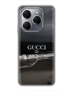 Чехол для TECNO Spark 20 Pro с картинкой «Gucci — морской прибой»