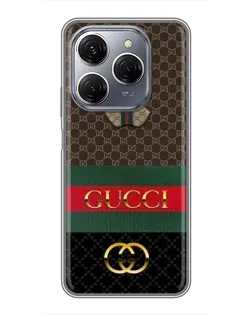 Чехол для TECNO Spark 20 Pro с картинкой «Gucci — брендированный десерт»