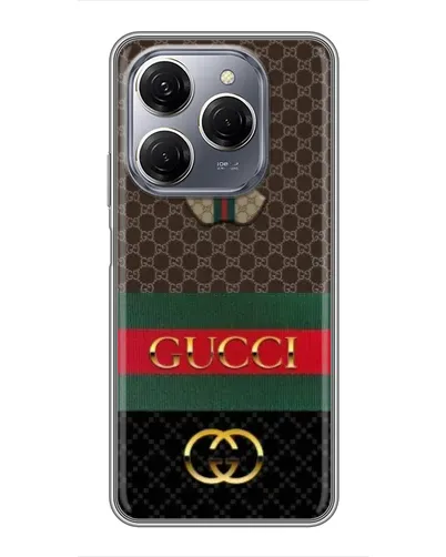 Чехол для TECNO Spark 20 Pro с картинкой «Gucci — брендированный десерт» Чехол для TECNO Spark 20 Pro с картинкой «Gucci — брендированный десерт»