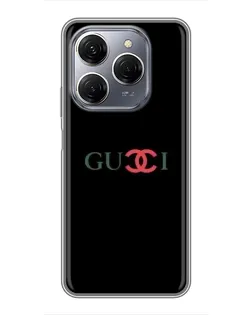 Чехол для TECNO Spark 20 Pro с картинкой «Gucci — красный градиент»