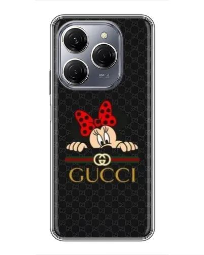 Чехол для TECNO Spark 20 Pro с картинкой «Минни Маус Gucci — черный» Чехол для TECNO Spark 20 Pro с картинкой «Минни Маус Gucci — черный»
