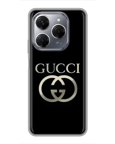 Чехол для TECNO Spark 20 Pro с картинкой «Gucci — золото на черном» Чехол для TECNO Spark 20 Pro с картинкой «Gucci — золото на черном»