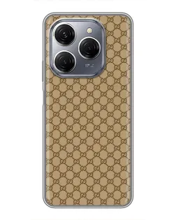 Чехол для TECNO Spark 20 Pro с картинкой «Gucci — классический беж»