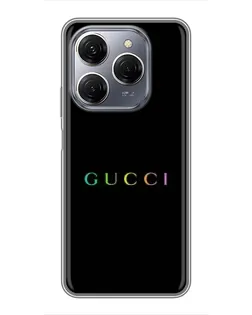 Чехол для TECNO Spark 20 Pro с картинкой «Gucci — неоновый минимализм»