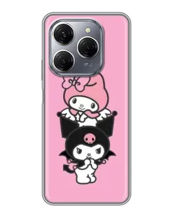 Чехол для TECNO Spark 20 Pro с картинкой «My Melody и Kuromi»