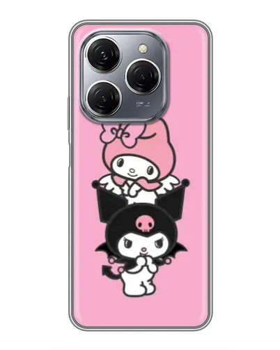 Чехол для TECNO Spark 20 Pro с картинкой «My Melody и Kuromi»