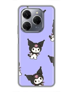 Чехол для TECNO Spark 20 Pro с картинкой «Паттерн с Kuromi»