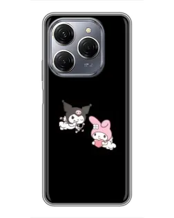 Чехол для TECNO Spark 20 Pro с картинкой «My Melody и Kuromi»