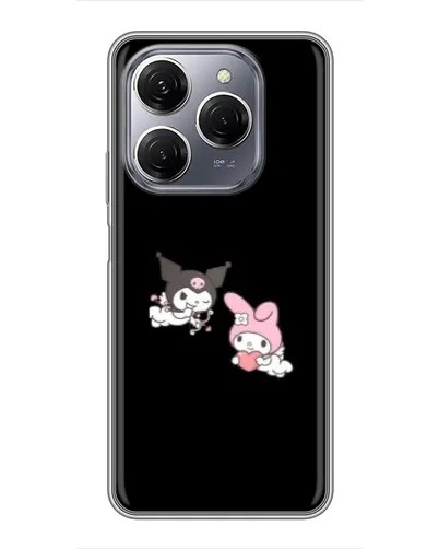 Чехол для TECNO Spark 20 Pro с картинкой «My Melody и Kuromi»