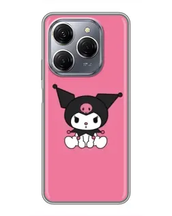 Чехол для TECNO Spark 20 Pro с картинкой «Хмурая Kuromi»