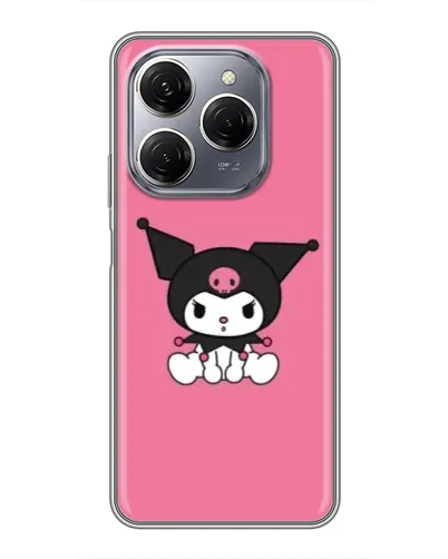 Чехол для TECNO Spark 20 Pro с картинкой «Хмурая Kuromi»
