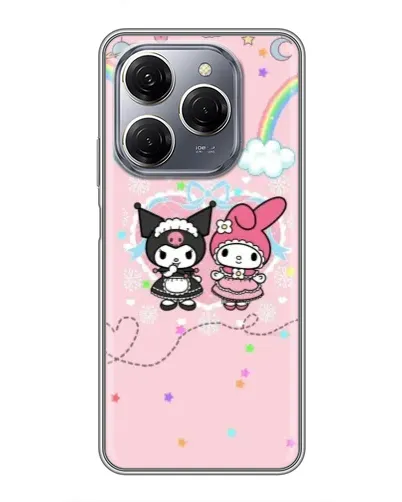 Чехол для TECNO Spark 20 Pro с картинкой «My Melody и Kuromi»