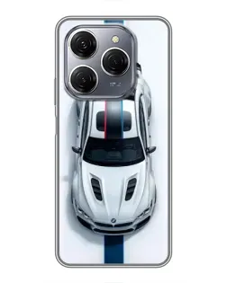 Чохол для TECNO Spark 20 Pro з картинкою «Вид зверху — BMW M»
