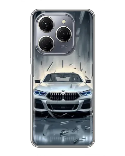 Чехол для TECNO Spark 20 Pro с картинкой «BMW в свете фар» Чехол для TECNO Spark 20 Pro с картинкой «BMW в свете фар»