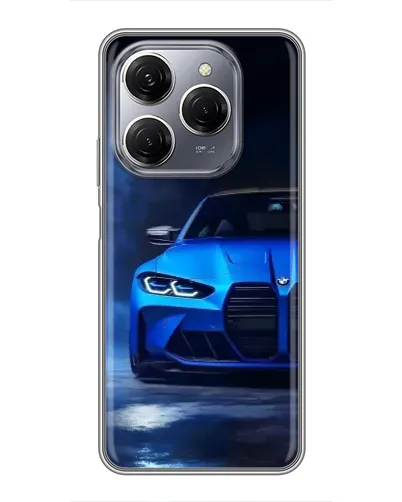 Чехол для TECNO Spark 20 Pro с картинкой «Голубая BMW M4» Чехол для TECNO Spark 20 Pro с картинкой «Голубая BMW M4»