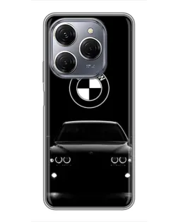 Чехол для TECNO Spark 20 Pro с картинкой «BMW — взгляд из темноты»