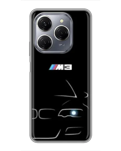 Чехол для TECNO Spark 20 Pro с картинкой «Минималистичный принт BMW M3» Чехол для TECNO Spark 20 Pro с картинкой «Минималистичный принт BMW M3»