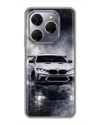 Чехол для TECNO Spark 20 Pro с картинкой «BMW сквозь туман» Чехол для TECNO Spark 20 Pro с картинкой «BMW сквозь туман»