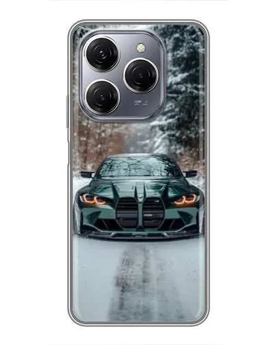 Чехол для TECNO Spark 20 Pro с картинкой «BMW в зимнем лесу» Чехол для TECNO Spark 20 Pro с картинкой «BMW в зимнем лесу»