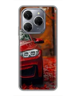 Чехол для TECNO Spark 20 Pro с картинкой «Осенняя BMW M4»