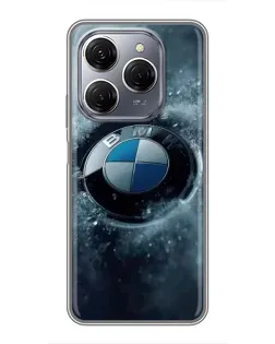 Чохол для TECNO Spark 20 Pro з картинкою «Логотип BMW — лід»