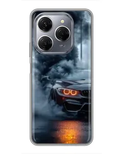 Чохол для TECNO Spark 20 Pro з картинкою «BMW M-Power — абстракція»