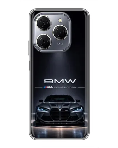 Чохол для TECNO Spark 20 Pro з картинкою «BMW крізь нічне місто» Чохол для TECNO Spark 20 Pro з картинкою «BMW крізь нічне місто»