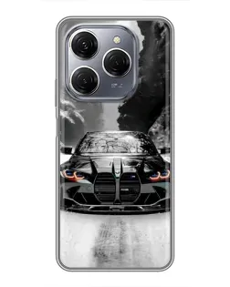 Чохол для TECNO Spark 20 Pro з картинкою «BMW — акварельний дрифт»