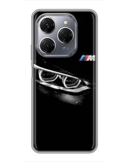 Чохол для TECNO Spark 20 Pro з картинкою «BMW — погляд тигра»