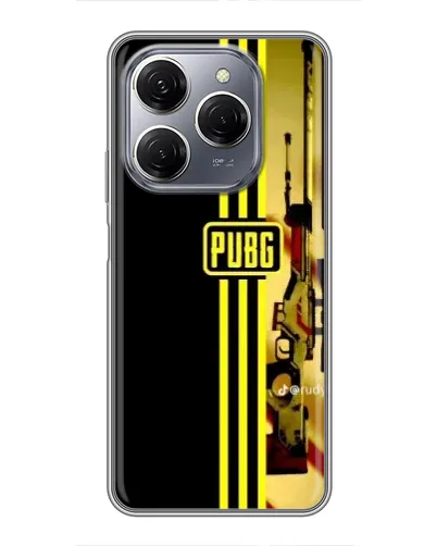Чехол для TECNO Spark 20 Pro с картинкой «PUBG — камуфляжный шлем»