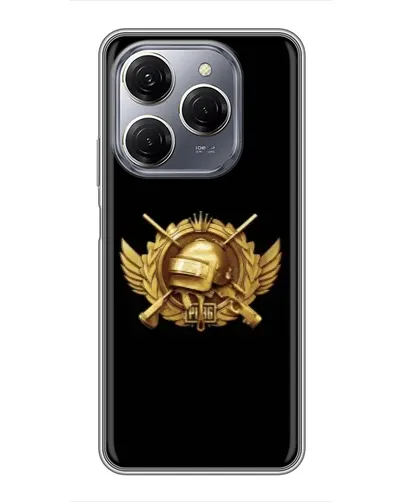 Чехол для TECNO Spark 20 Pro с картинкой «PUBG — оранжевый градиент»