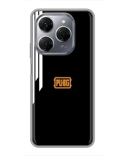 Чехол для TECNO Spark 20 Pro с картинкой «PUBG — вертикальные линии»