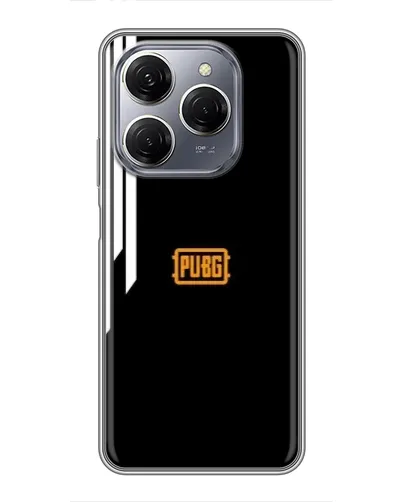Чехол для TECNO Spark 20 Pro с картинкой «PUBG — вертикальные линии»