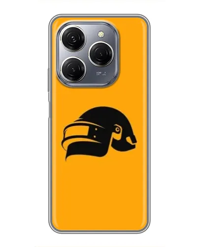 Чехол для TECNO Spark 20 Pro с картинкой «PUBG — золотой шлем»