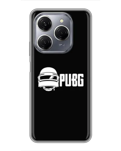 Чехол для TECNO Spark 20 Pro с картинкой «PUBG — классический лого»