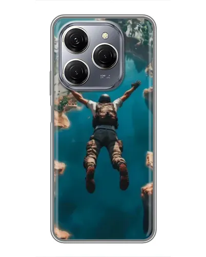 Чехол для TECNO Spark 20 Pro с картинкой «PUBG — свободное падение»