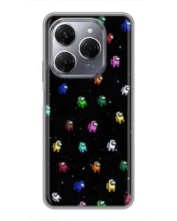 Чохол для TECNO Spark 20 Pro з картинкою «Екіпаж Among Us»