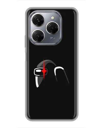 Чехол для TECNO Spark 20 Pro с картинкой «Among Us шлем»