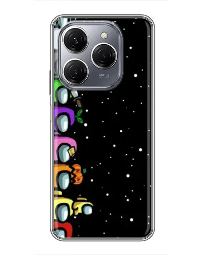 Чехол для TECNO Spark 20 Pro с картинкой «Команда Among Us»