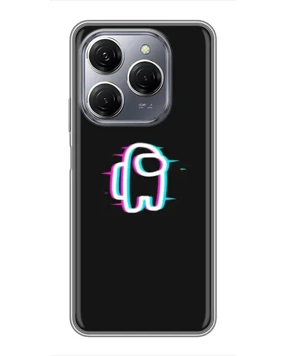 Чехол для TECNO Spark 20 Pro с картинкой «Among Us неон»