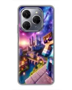 Чохол для TECNO Spark 20 Pro з картинкою «Стів та космос»