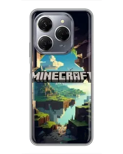 Чохол для TECNO Spark 20 Pro з картинкою «Печера Майнкрафт»