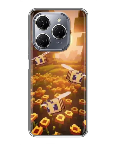 Чехол для TECNO Spark 20 Pro с картинкой «Поле подсолнухов»