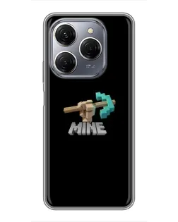 Чехол для TECNO Spark 20 Pro с картинкой «Алмазная кирка»