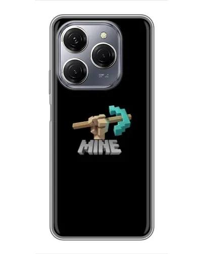 Чехол для TECNO Spark 20 Pro с картинкой «Алмазная кирка»