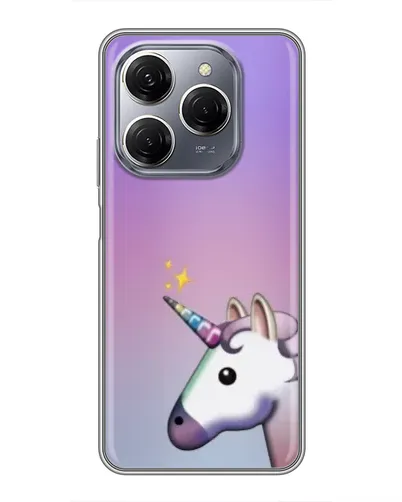 Чехол для TECNO Spark 20 Pro с картинкой «Единорог градиент»
