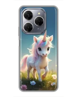 Чехол для TECNO Spark 20 Pro с картинкой «Единорог на поляне» Чехол для TECNO Spark 20 Pro с картинкой «Единорог на поляне»