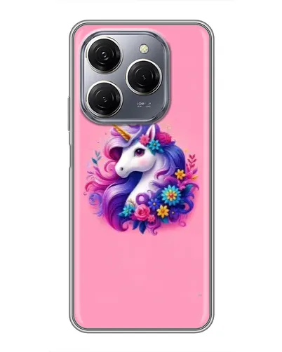 Чехол для TECNO Spark 20 Pro с картинкой «Сказочный единорог»