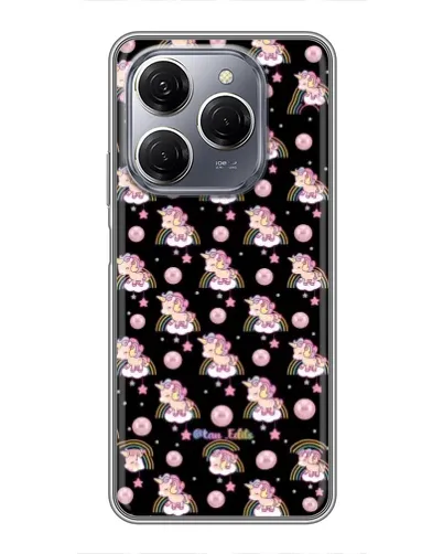 Чехол для TECNO Spark 20 Pro с картинкой «Magic Unicorn паттерн»